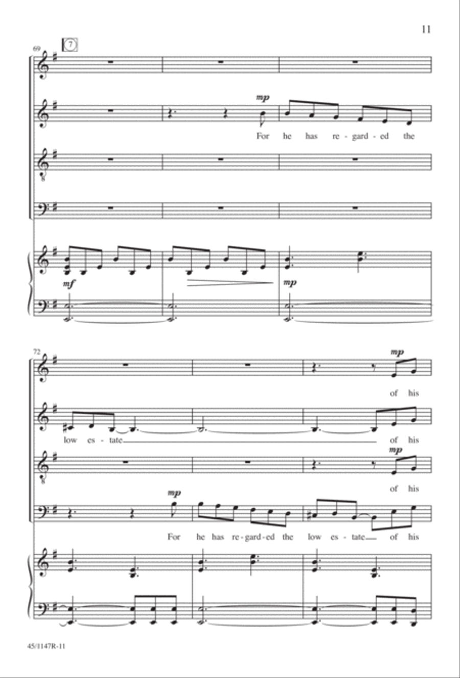 Magnificat Magnificat Divisi scores gallery preview page 12