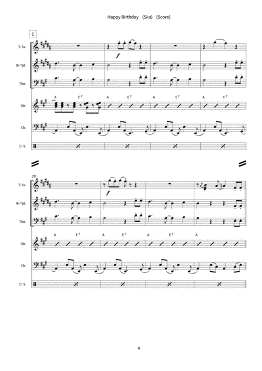 Happy Birthday Happy Birthday Orchestra scores gallery preview page 6
