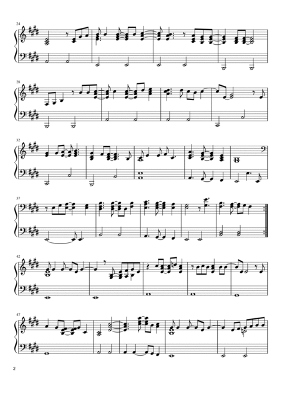 Candle In The Wind Piano Solo scores gallery preview page 2