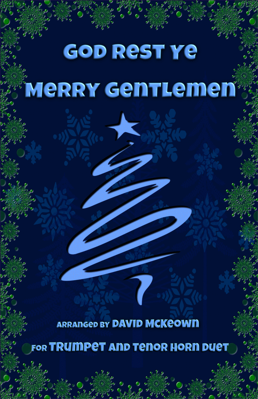 God Rest Ye Merry Gentlemen, Jazz Style, for Trumpet and Tenor Horn Duet by Traditional Brass Duet - Digital Sheet Music