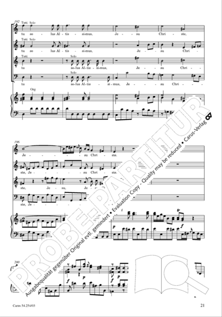 Missa Sancti Hieronymi 4-Part scores gallery preview page 22