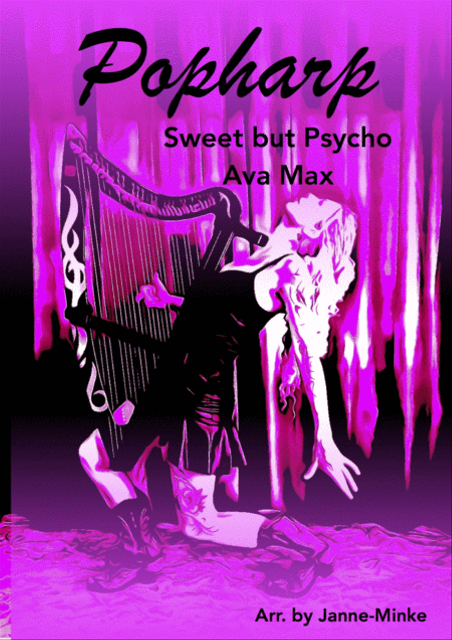 Sweet But Psycho Harp scores gallery preview page 1