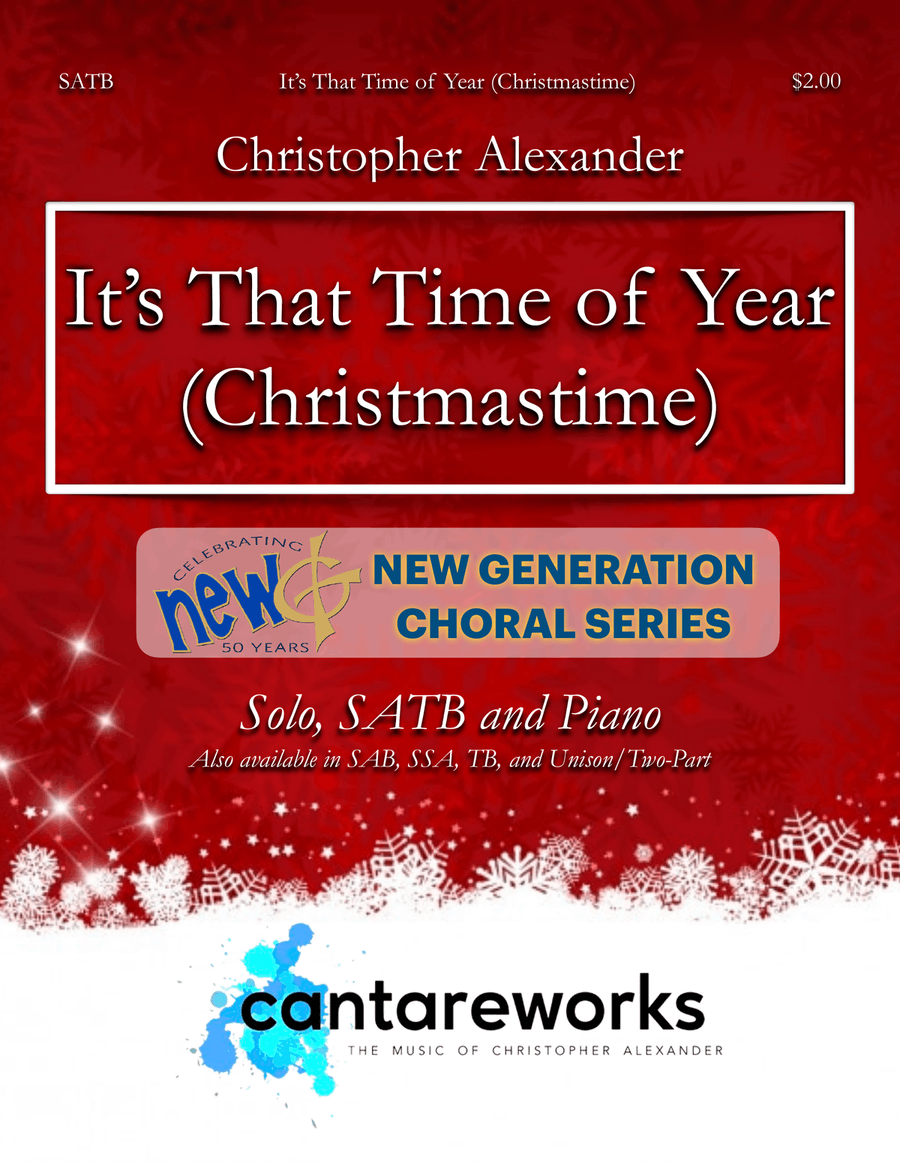 It's That Time of Year (Christmastime) (SATB) 4-Part scores gallery preview page 1