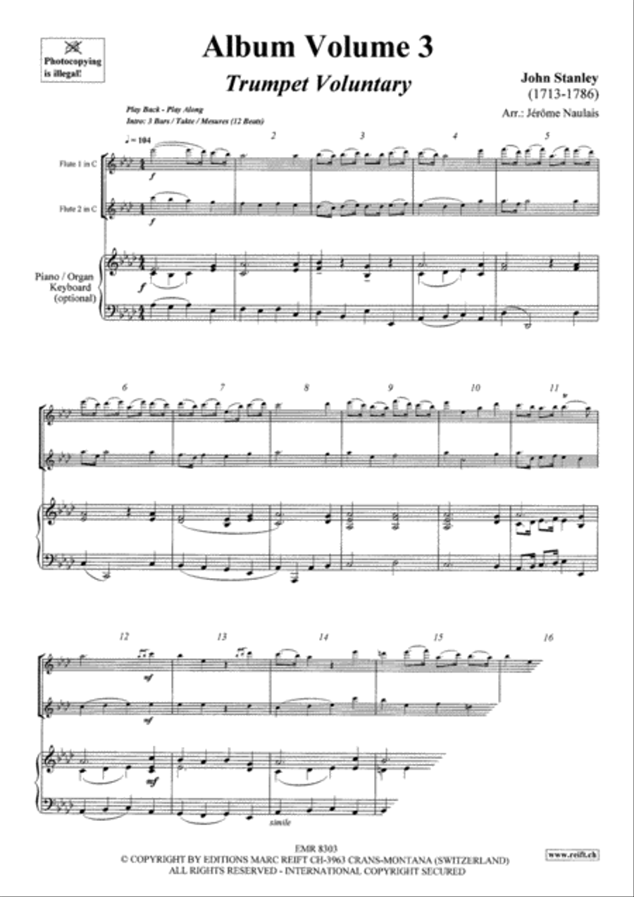 Album Volume 3 Flute Duet scores gallery preview page 3