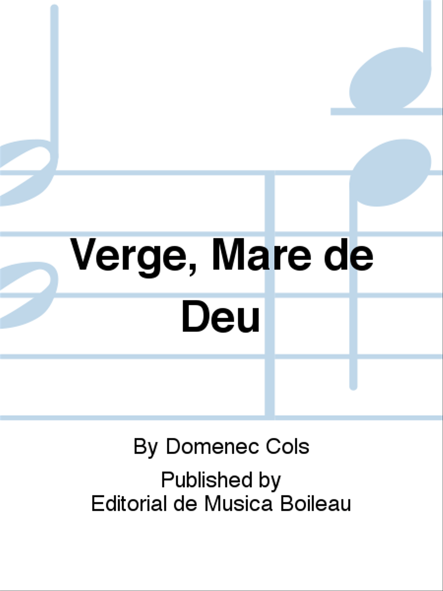 Verge, Mare de Deu Choir scores gallery preview page 1