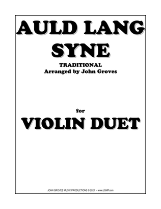 Book cover for Auld Lang Syne - Violin Duet