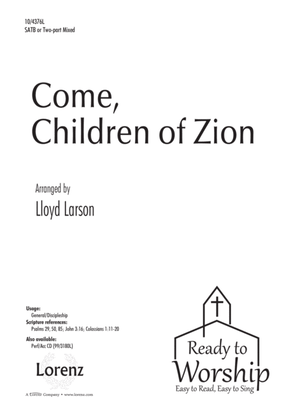 Book cover for Come, Children of Zion