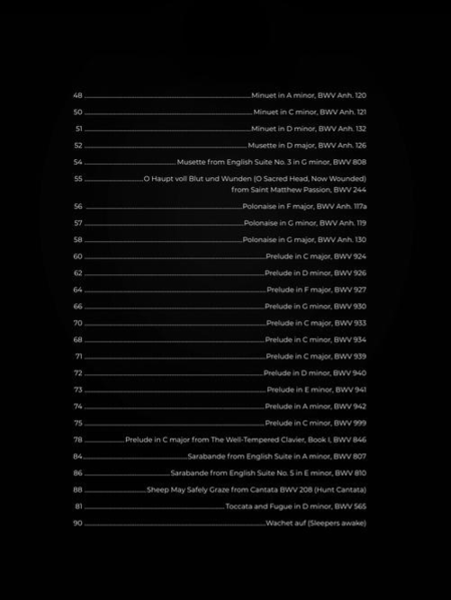 First 50 Bach Pieces You Should Play on the Piano Piano Solo scores gallery preview page 4
