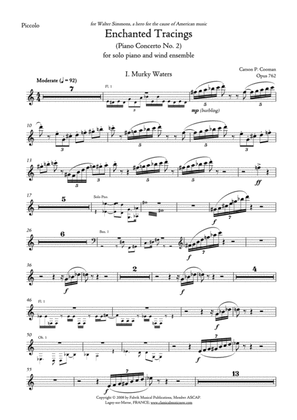 Carson Cooman Enchanted Tracings (Piano Concerto No. 2) (2008) for solo piano and wind ensemble, com