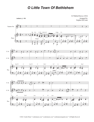 O Little Town Of Bethlehem (Duet for Soprano and Alto Saxophone)