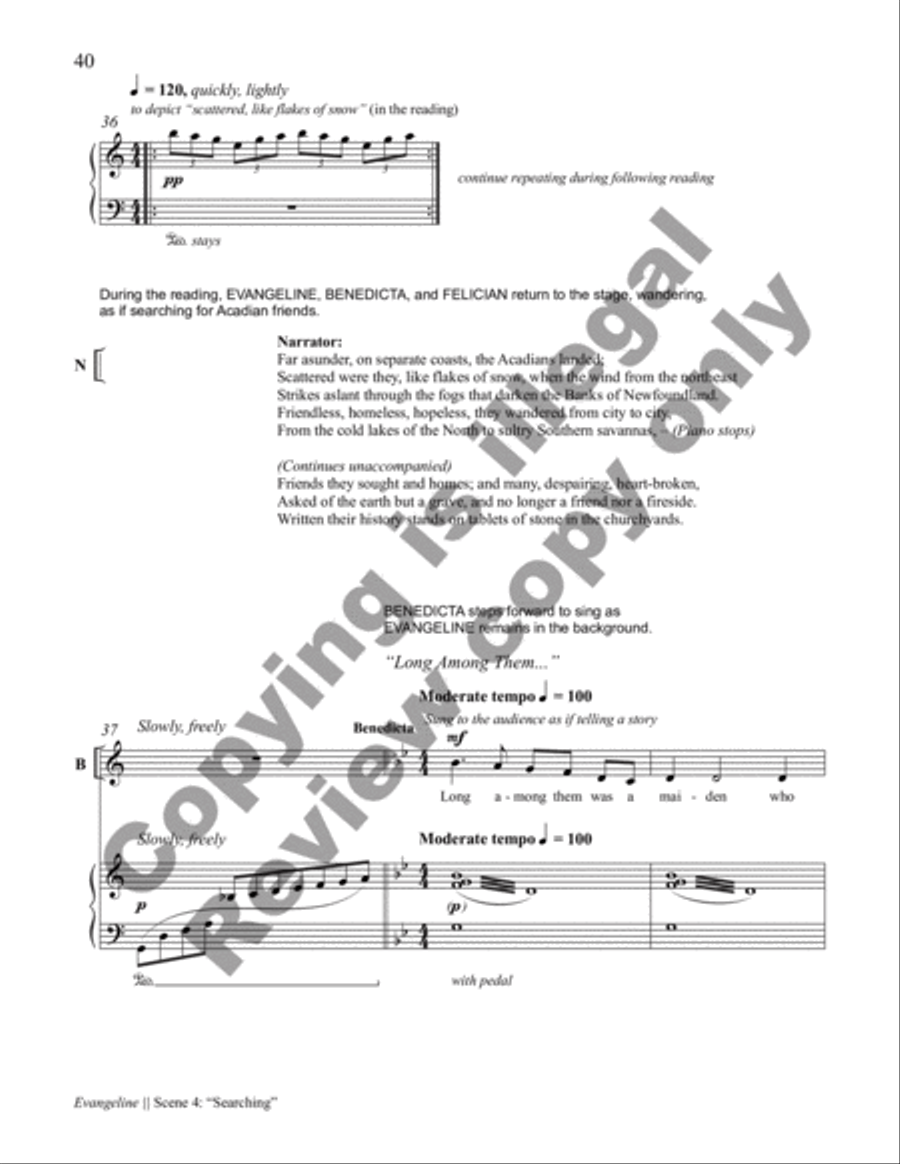 Evangeline Choir scores gallery preview page 19