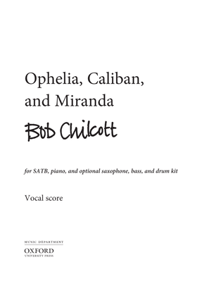 Book cover for Ophelia, Caliban, and Miranda