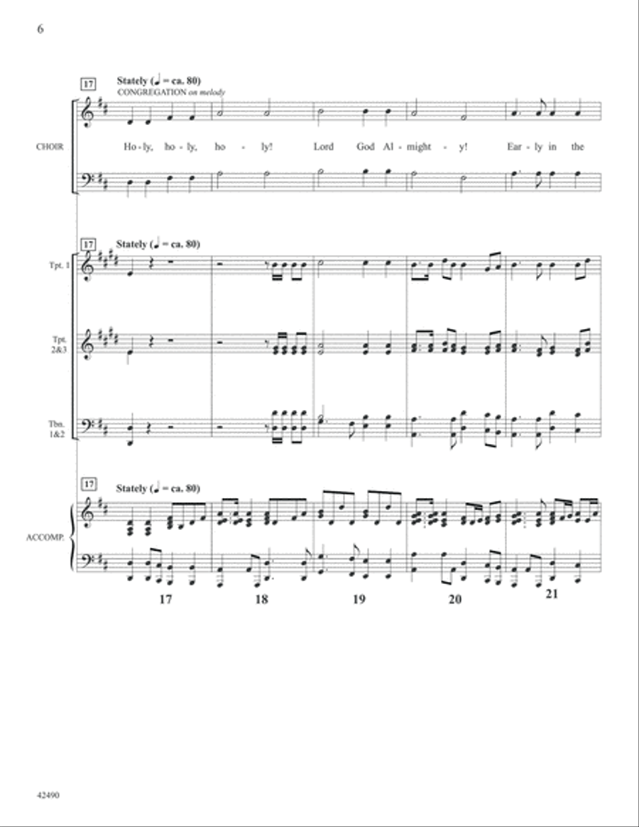 Concertato on Holy, Holy, Holy: Score Choir scores gallery preview page 6