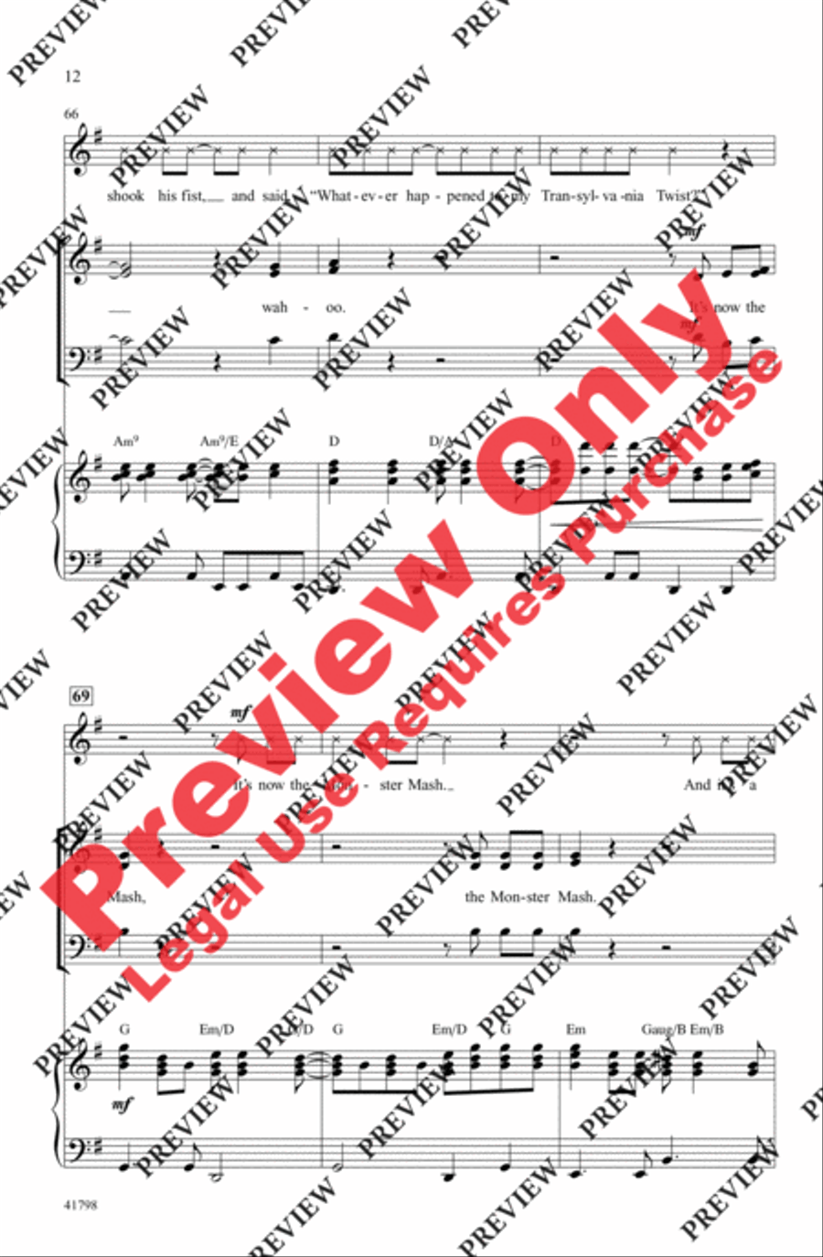 Monster Mash Monster Mash 3-Part scores gallery preview page 12