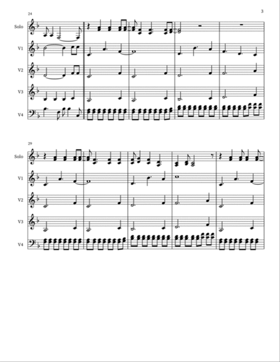 I Melt With You 4-Part scores gallery preview page 3