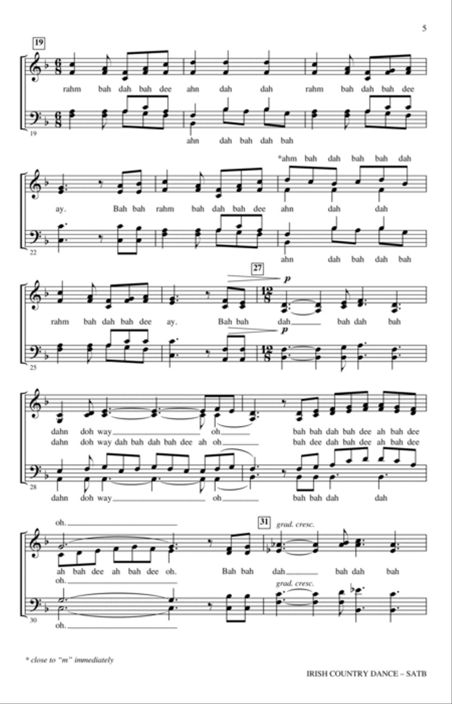 Irish Country Dance 4-Part scores gallery preview page 3