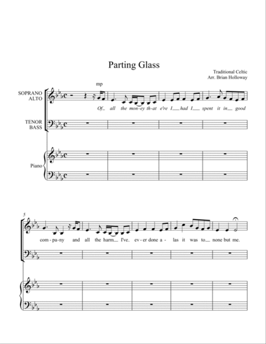 The Parting Glass 3-Part scores gallery preview page 2