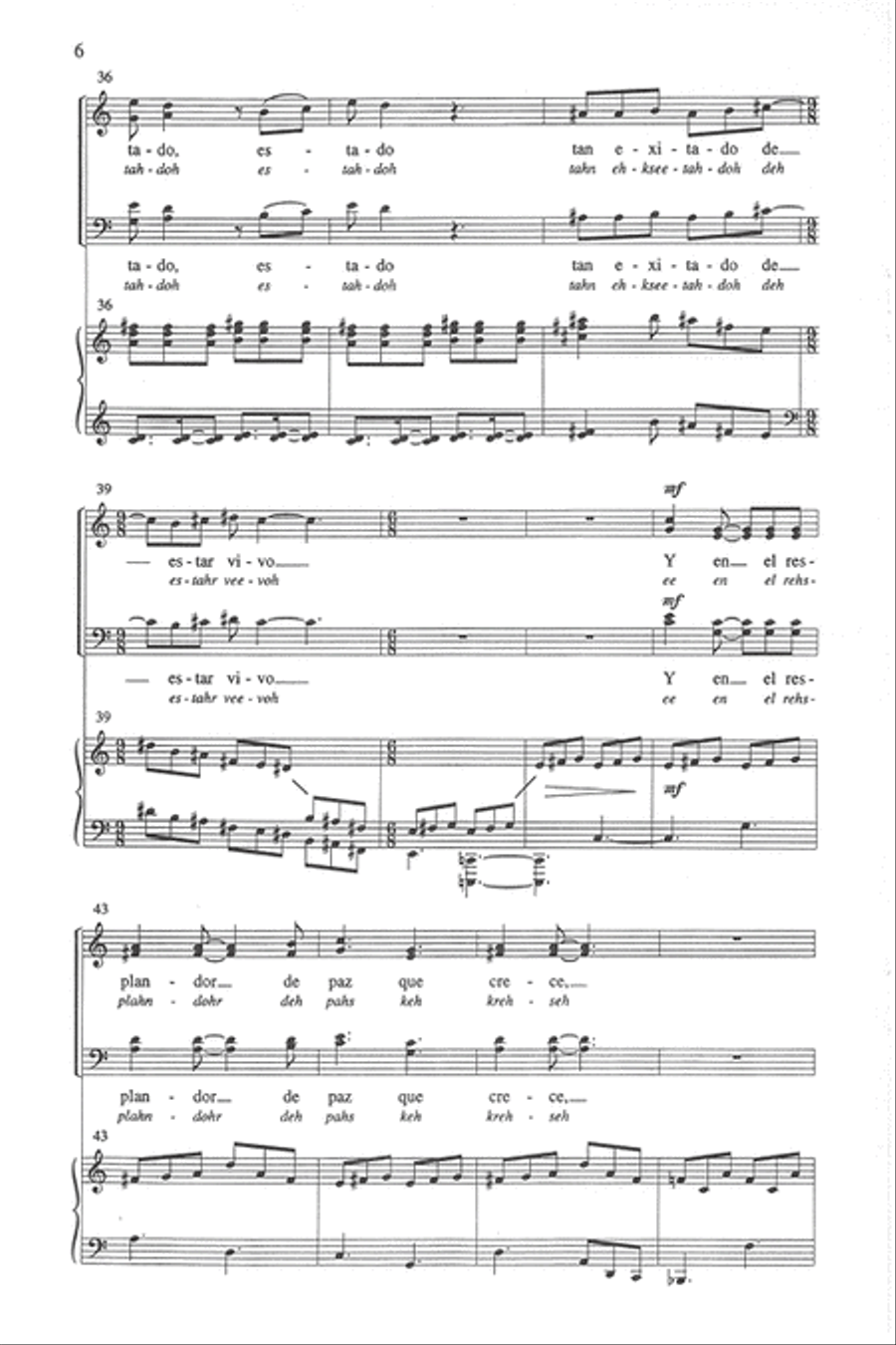 Portones abiertos y rostros brillantes 4-Part scores gallery preview page 5