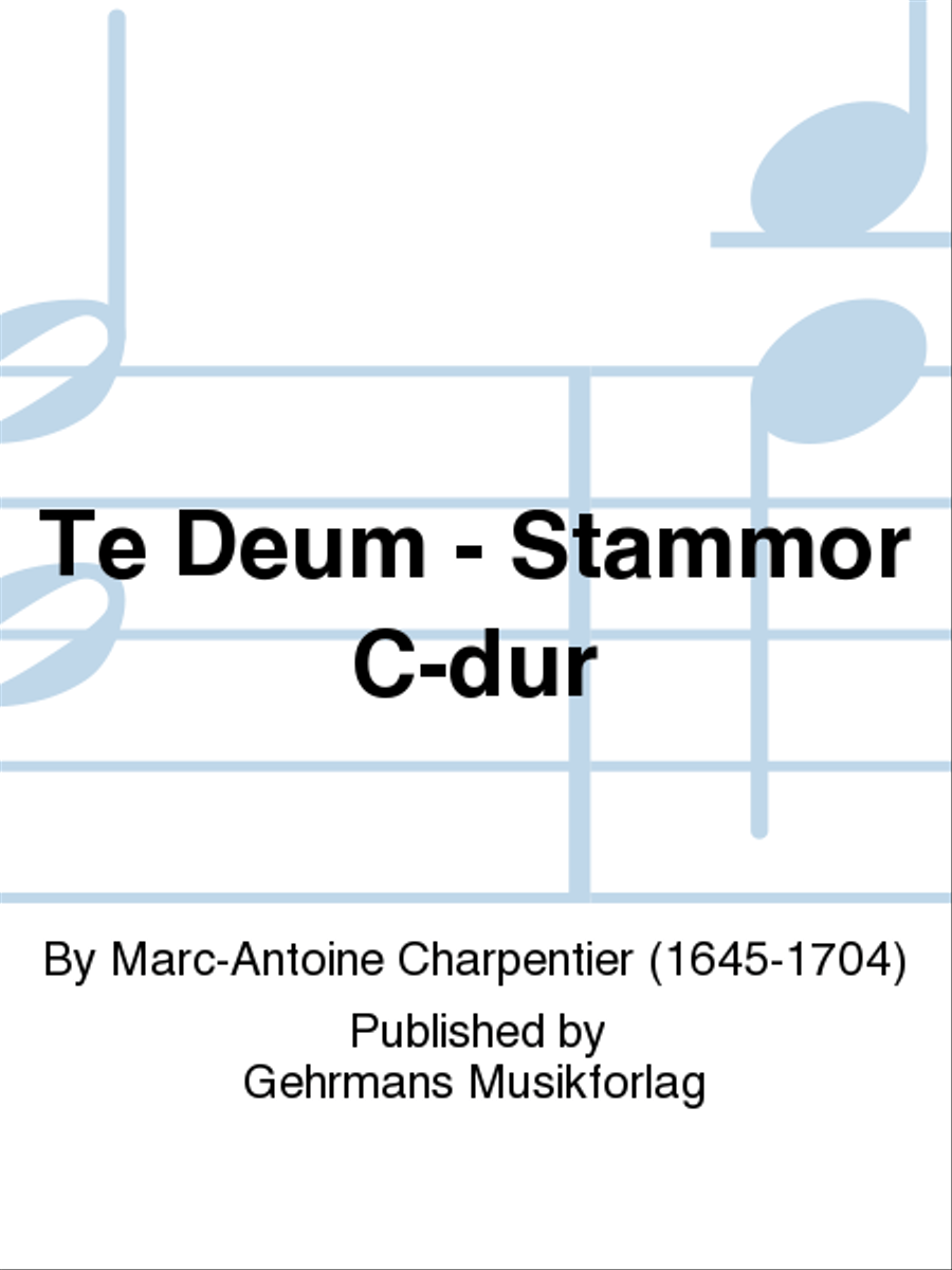 Te Deum - Stammor C-dur 4-Part scores gallery preview page 1