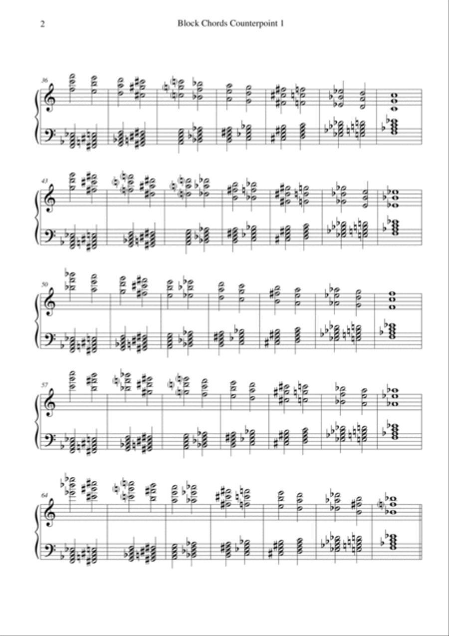 Block Chords Counterpoint 1 Piano Method scores gallery preview page 2