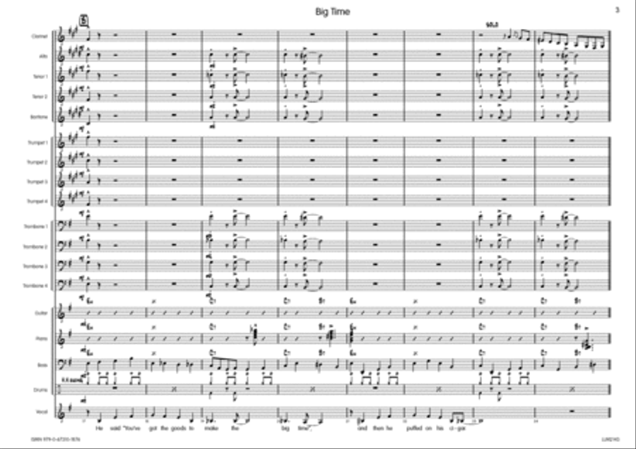 Big Time Big Time Big Band scores gallery preview page 4