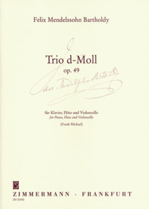Book cover for Trio D minor Op. 49