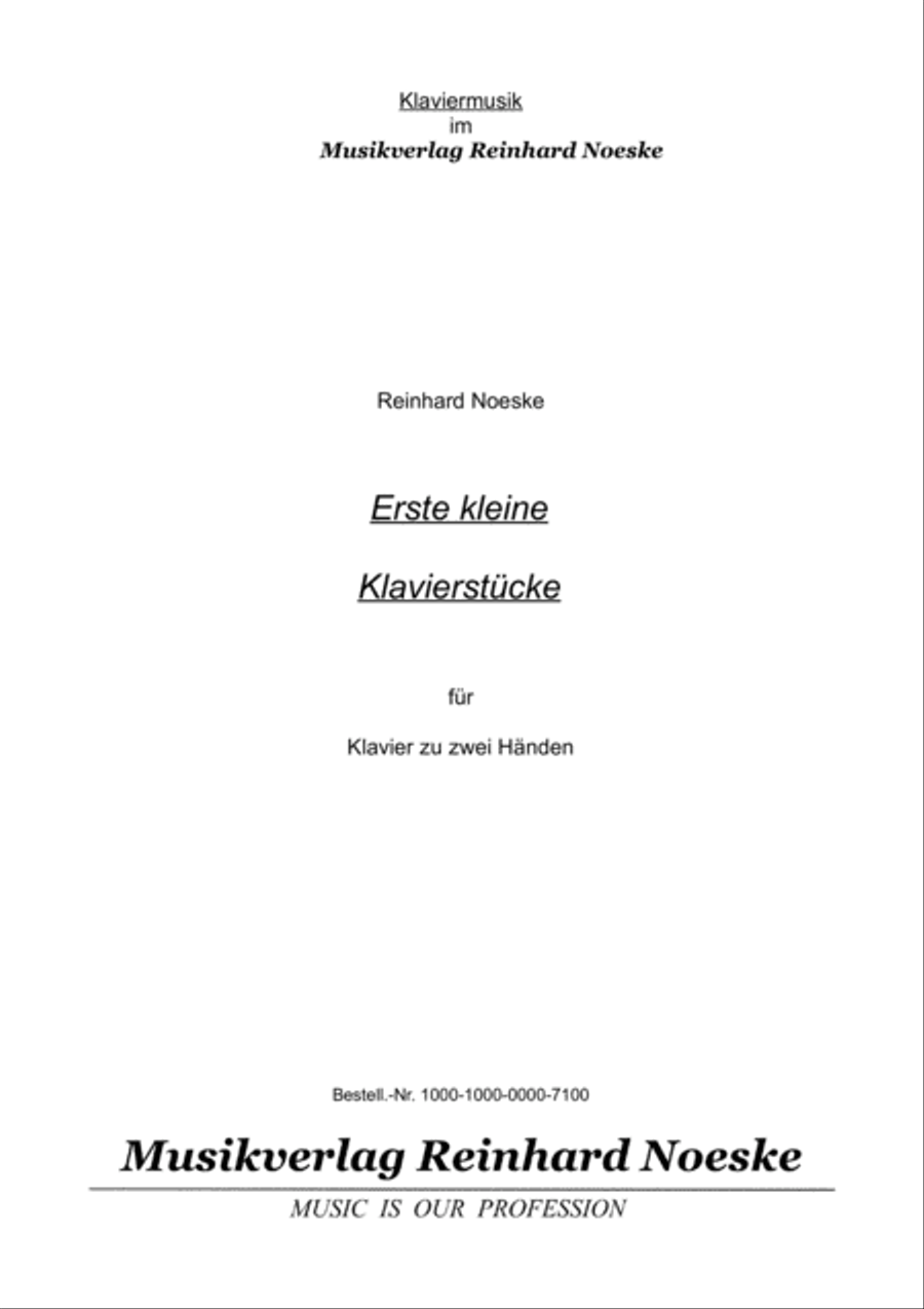 Erste kleine Klavierstücke/First Little Piano Pieces Piano Solo scores gallery preview page 3
