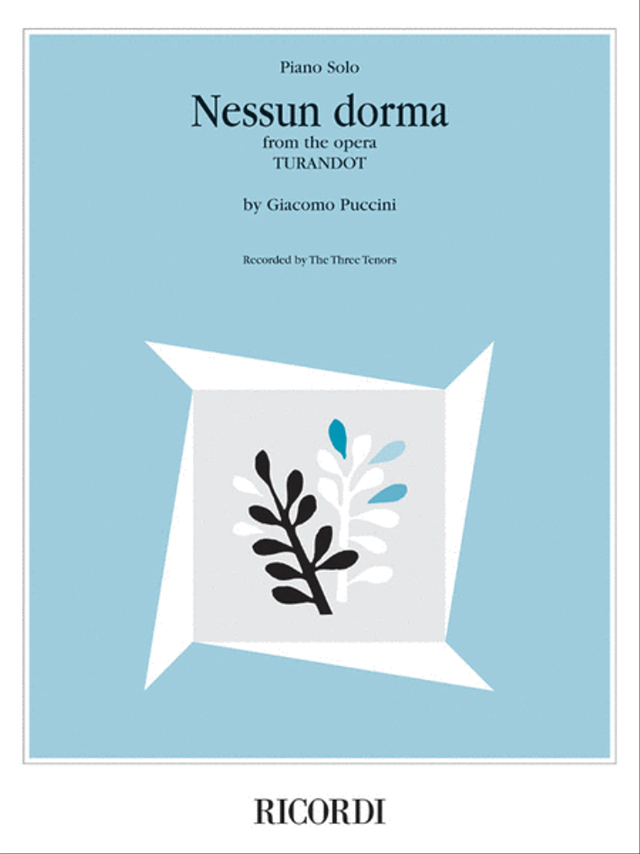 Nessun Dorma (from the opera Turandot) Piano Solo scores gallery preview page 1