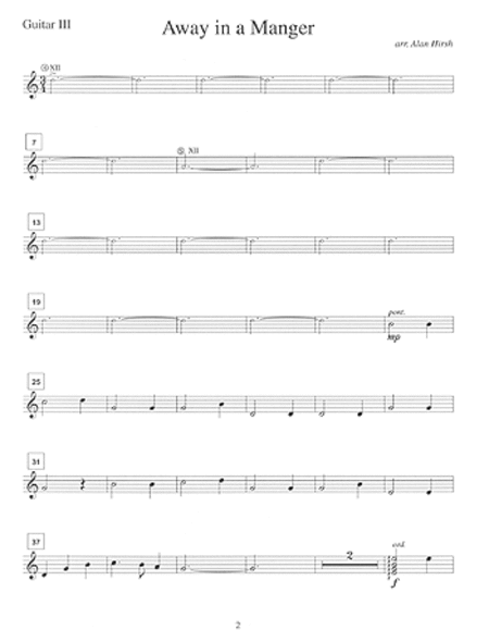 Holiday Song Collection for Guitar Ensemble