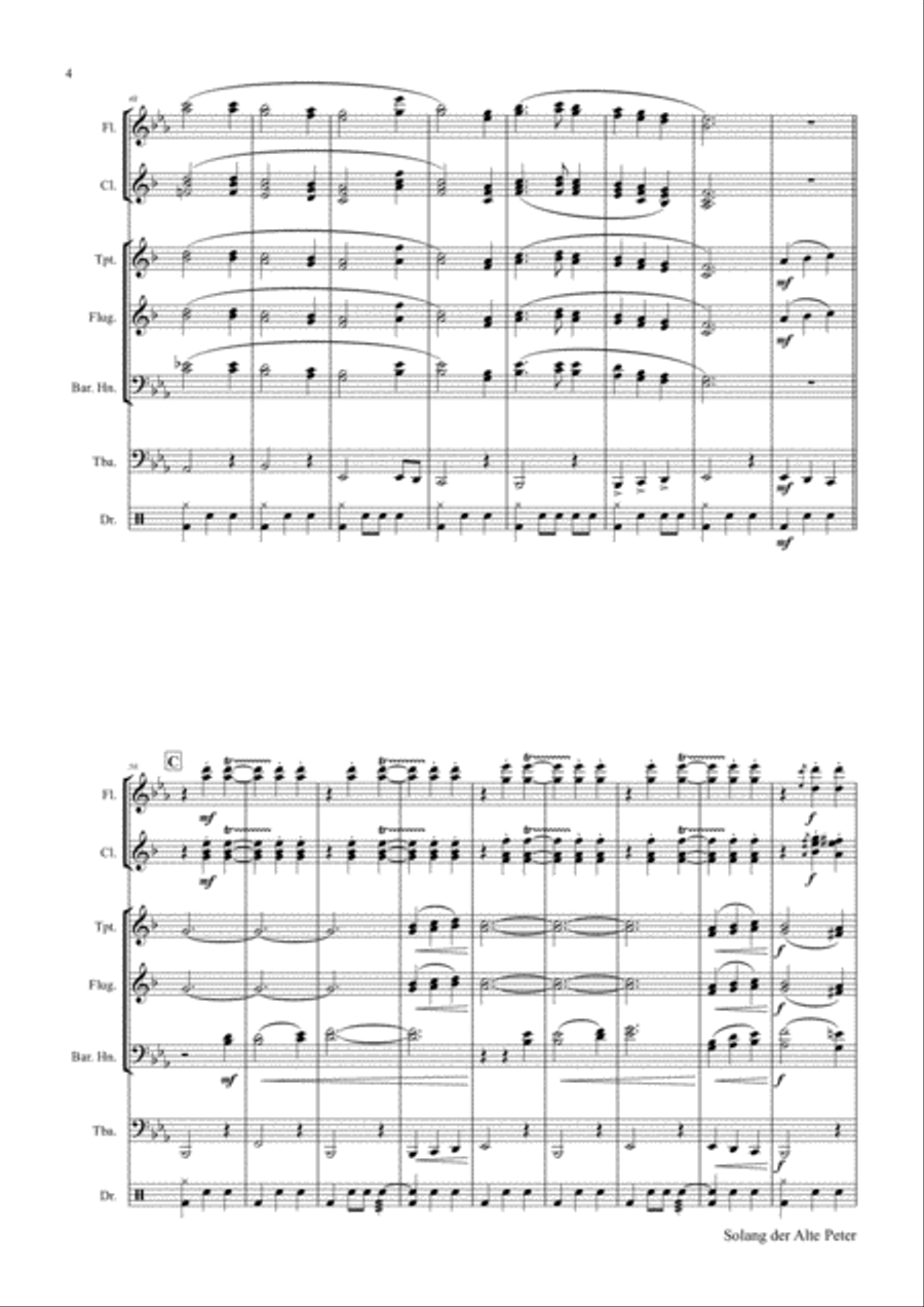 Solang der alte Peter - Munich City anthem - Oktoberfest - Concert Band Concert Band scores gallery preview page 5