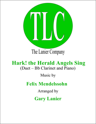 Book cover for HARK! THE HERALD ANGELS SING (Duet – Bb Clarinet and Piano/Score and Parts)