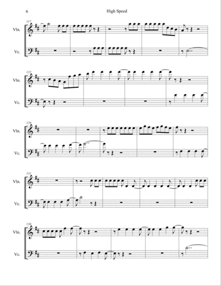 High Speed Piano Trio scores gallery preview page 6