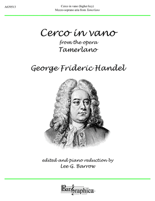 Book cover for Cerco in vano (higher key)