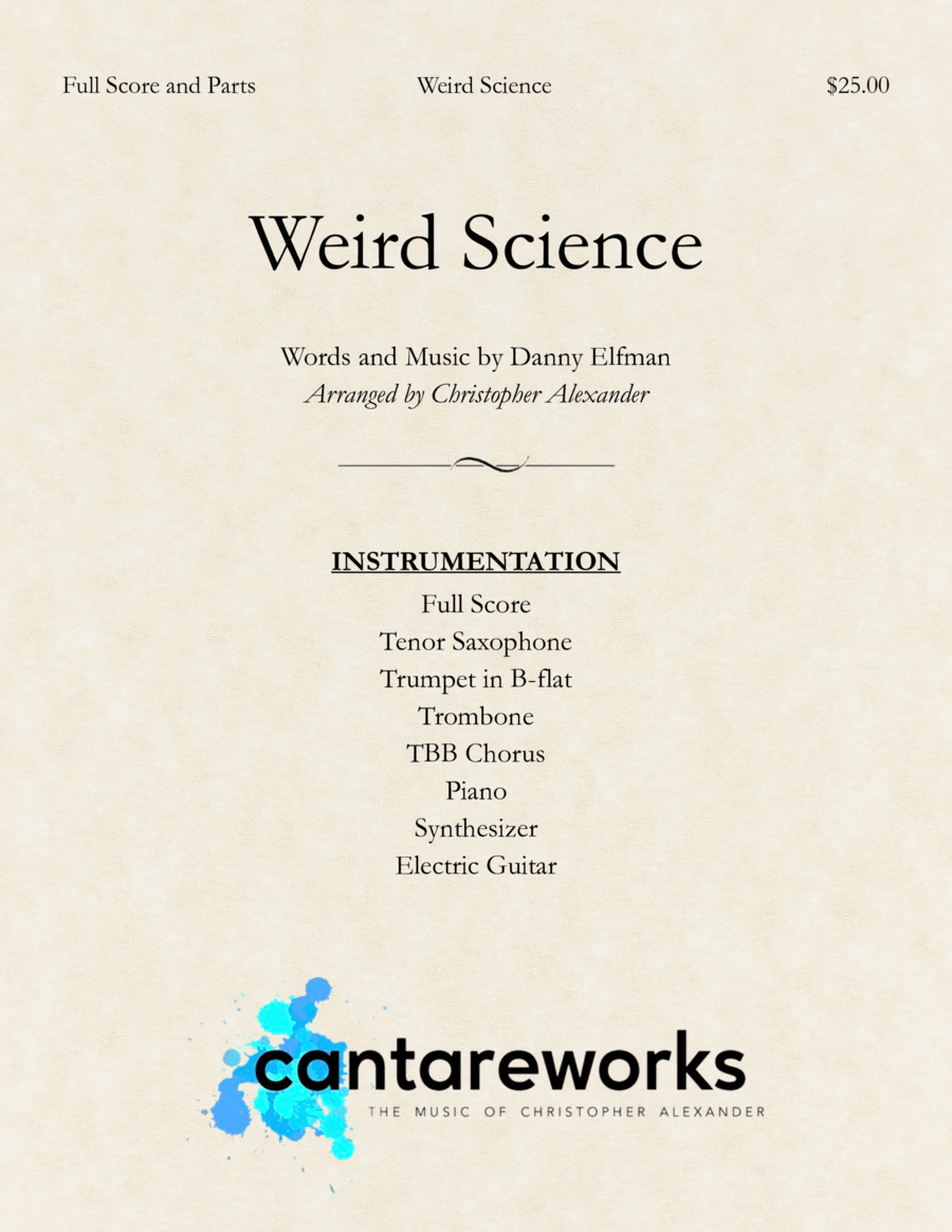 Weird Science Tenor Saxophone scores gallery preview page 1
