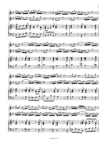 Trio Sonata in B flat major