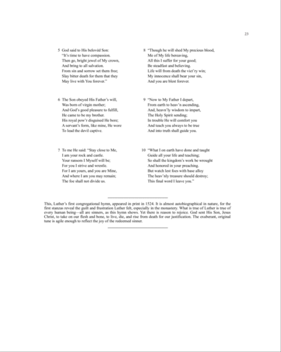 The Hymns of Martin Luther 4-Part scores gallery preview page 8