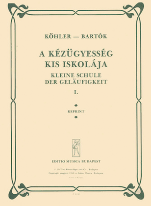 Book cover for Little School of Velocity, Op. 242 - Volume 1