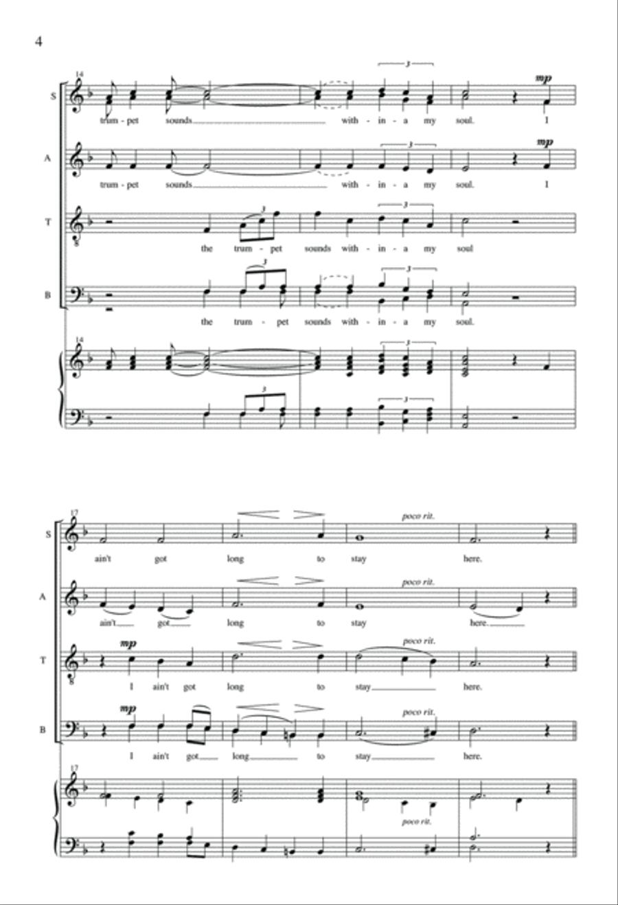 Steal Away 4-Part scores gallery preview page 4