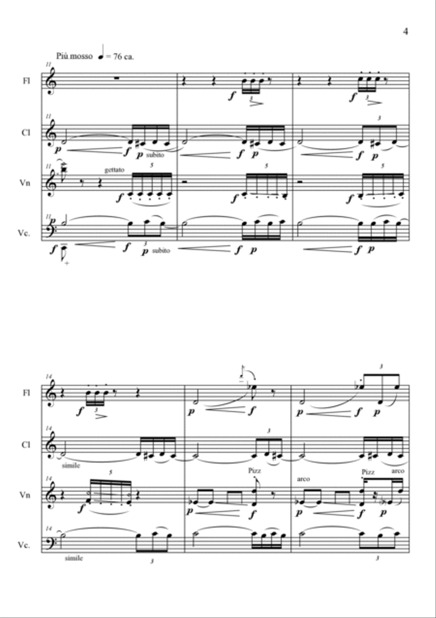 Giuseppe Colardo: WIDMUNG (ES-21-063) - Score Only Small Ensemble scores gallery preview page 5