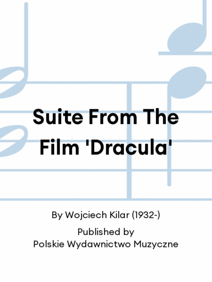 Suite From The Film 'Dracula' Concert Band scores gallery preview page 1