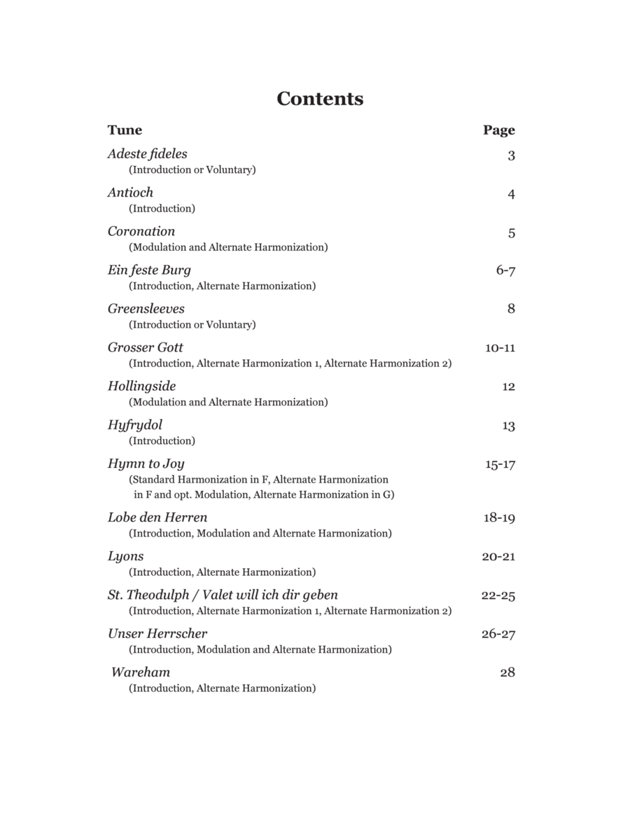 Hymn Introductions and Alternate Harmonizations Organ scores gallery preview page 1