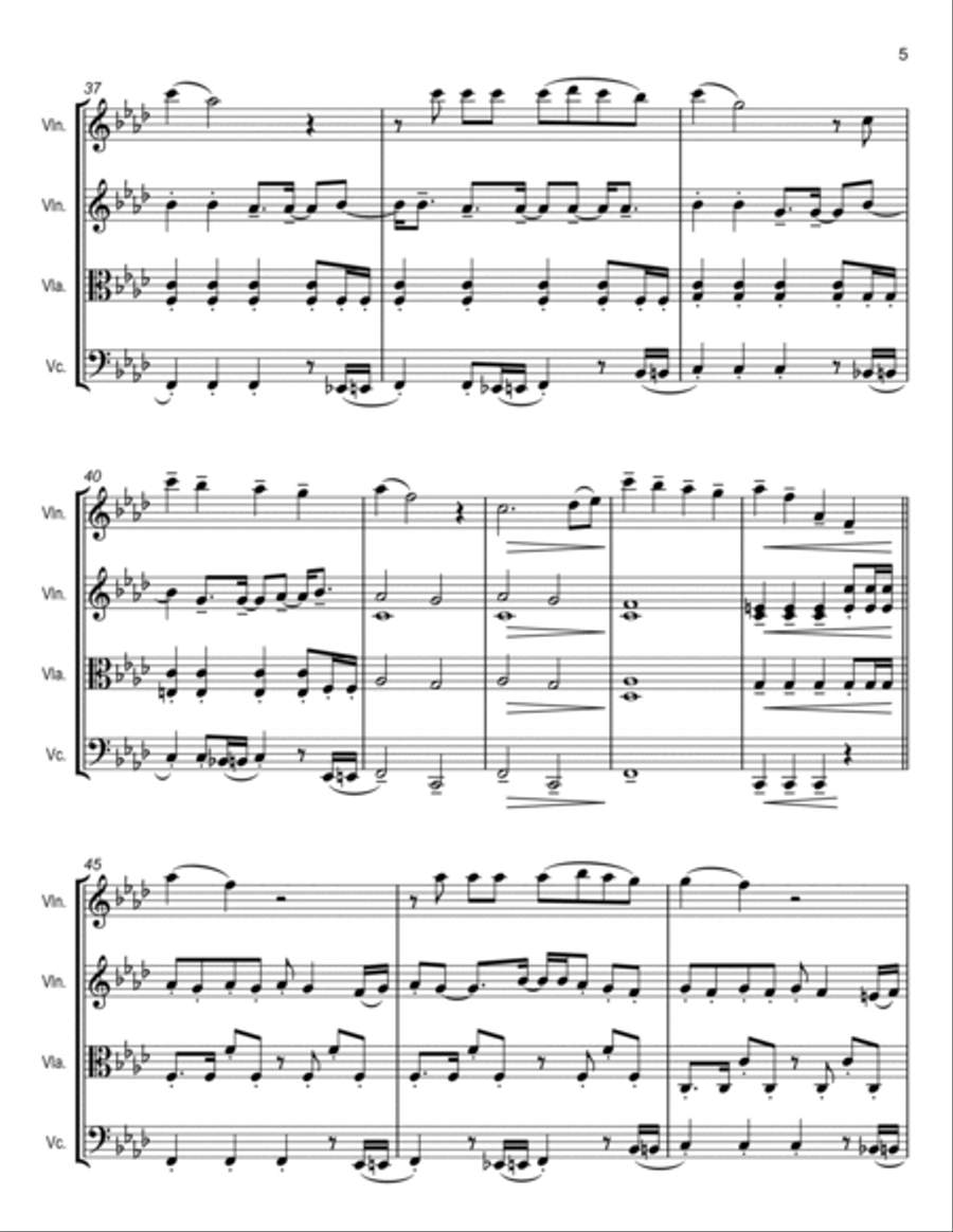 Training Season String Quartet scores gallery preview page 5