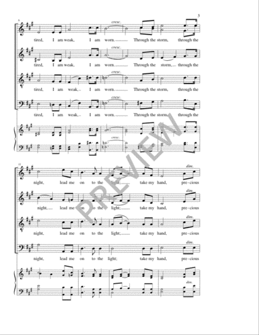 Precious Lord 4-Part scores gallery preview page 4