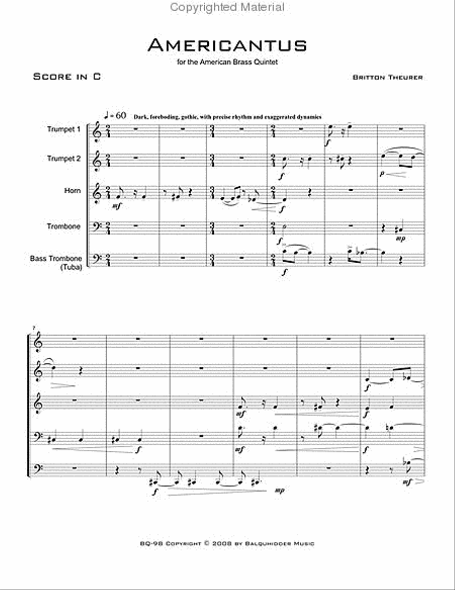 Americantus Americantus Horn scores gallery preview page 2