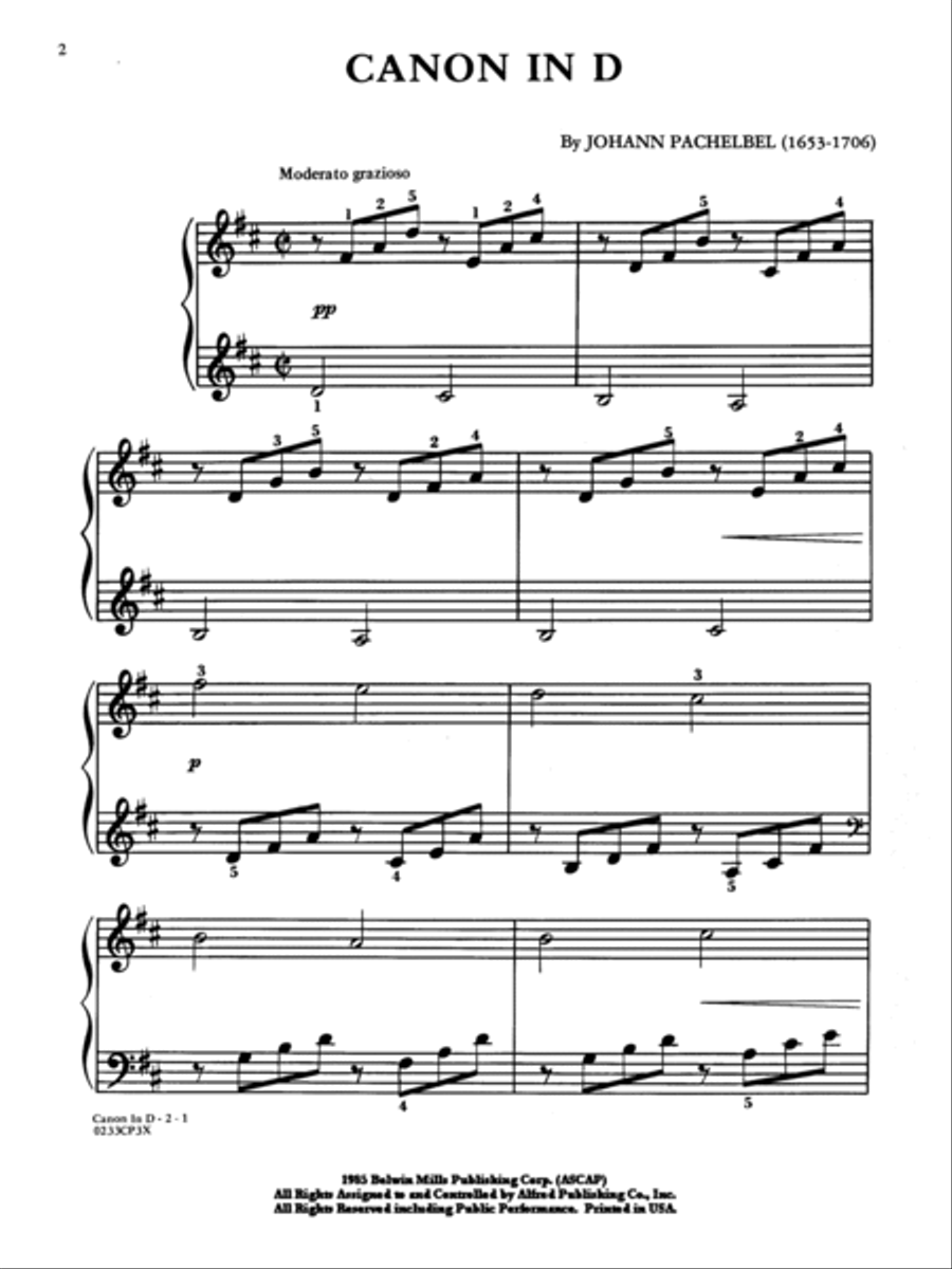 Canon in D (Pachelbel's Canon) Small Ensemble scores gallery preview page 4