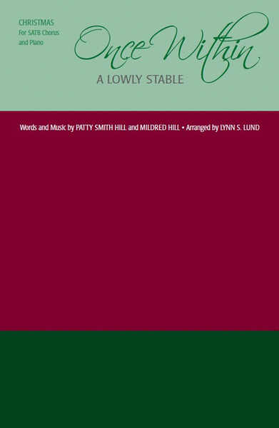 Once Within a Lowly Stable - SATB image number null