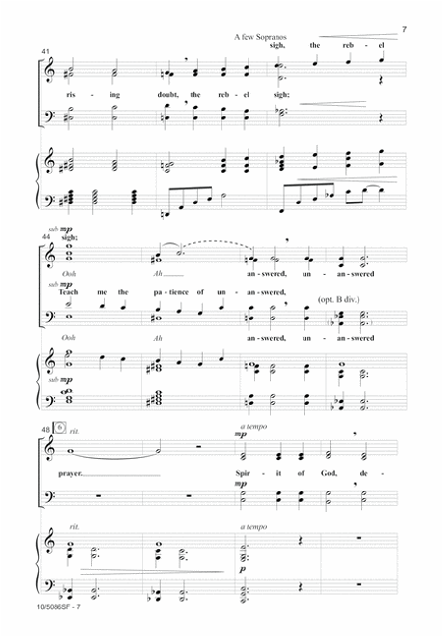 Spirit of God, Descend Upon My Heart 4-Part scores gallery preview page 7