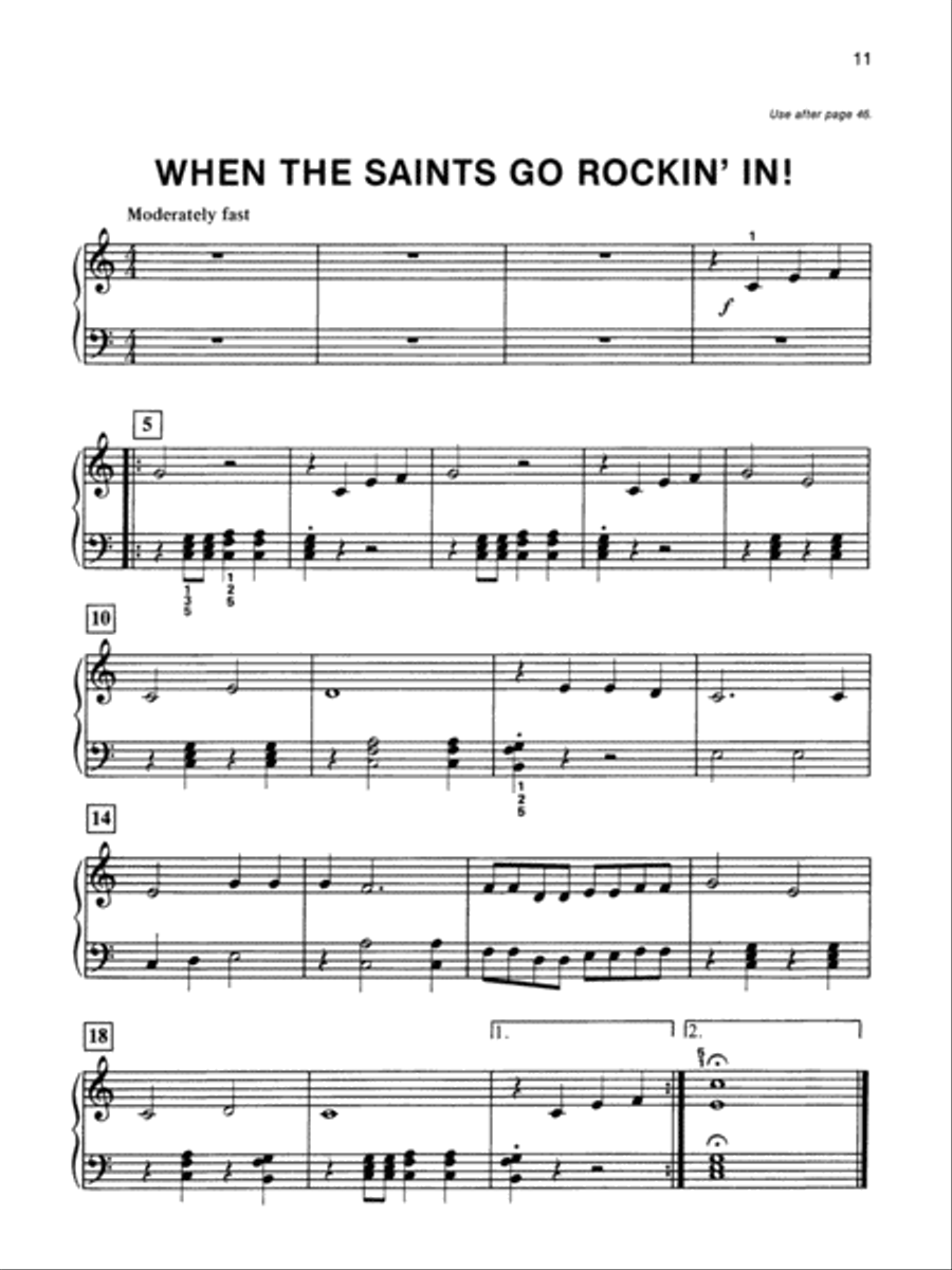 Alfred's Basic Adult Piano Course Duet Book, Book 1 Piano Method scores gallery preview page 4