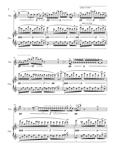 A Grey Dream - violin and piano Chamber Music - Digital Sheet Music