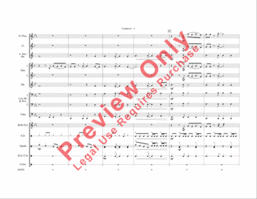 Don't Stop Believin' Marching Band scores gallery preview page 11
